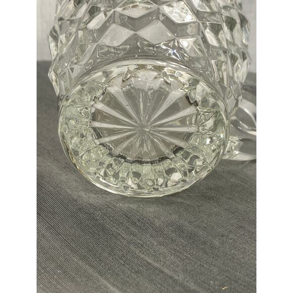 VTG Fostoria American Pressed Clear Glass CREAMER Cubist pattern EUC - Picture 5 of 14